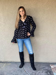 Polka dot blouse