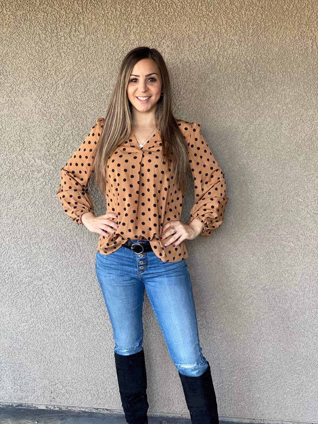 Polka dot top