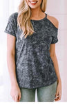 Open shoulder tee