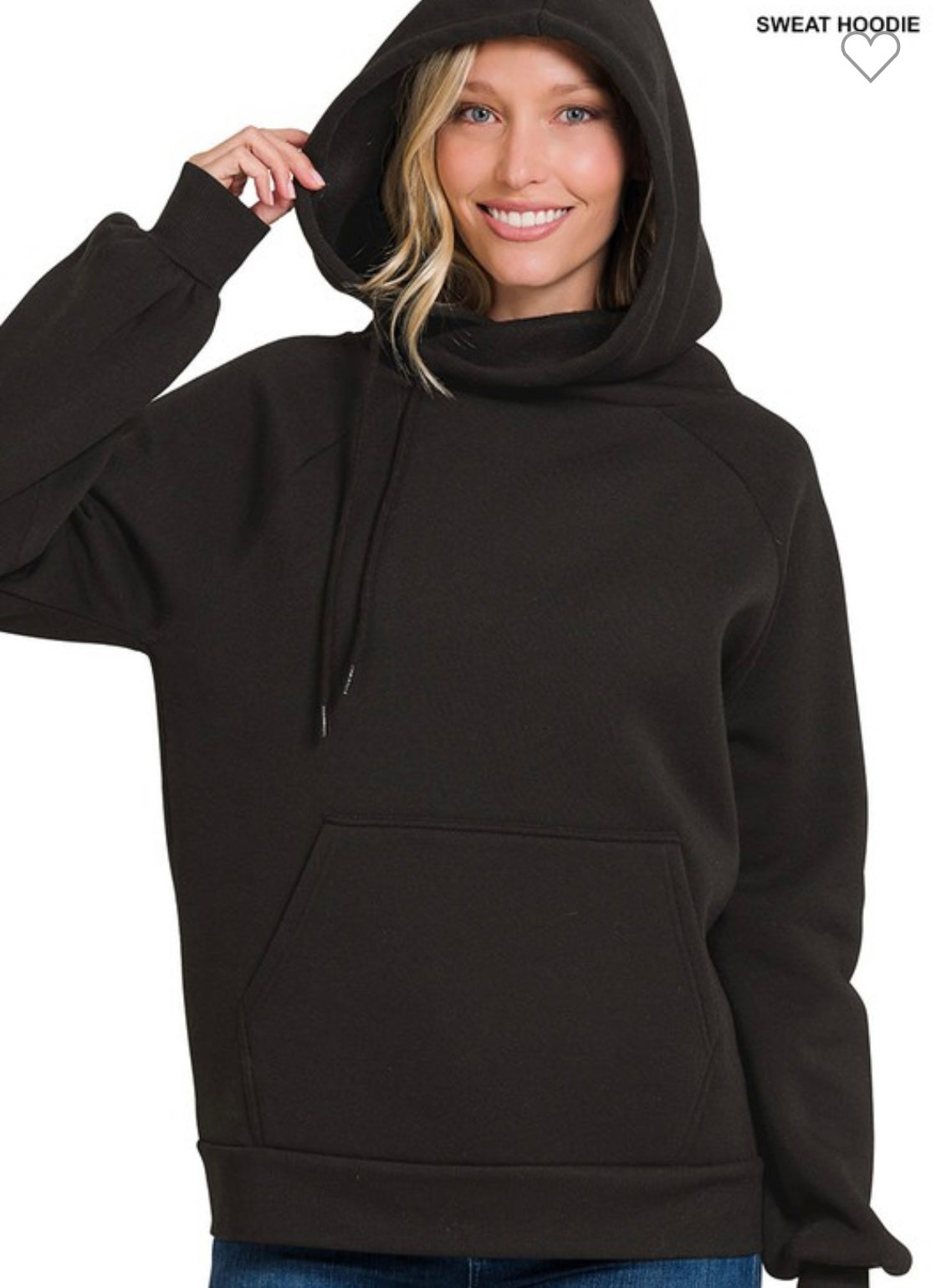 Black side hoodie