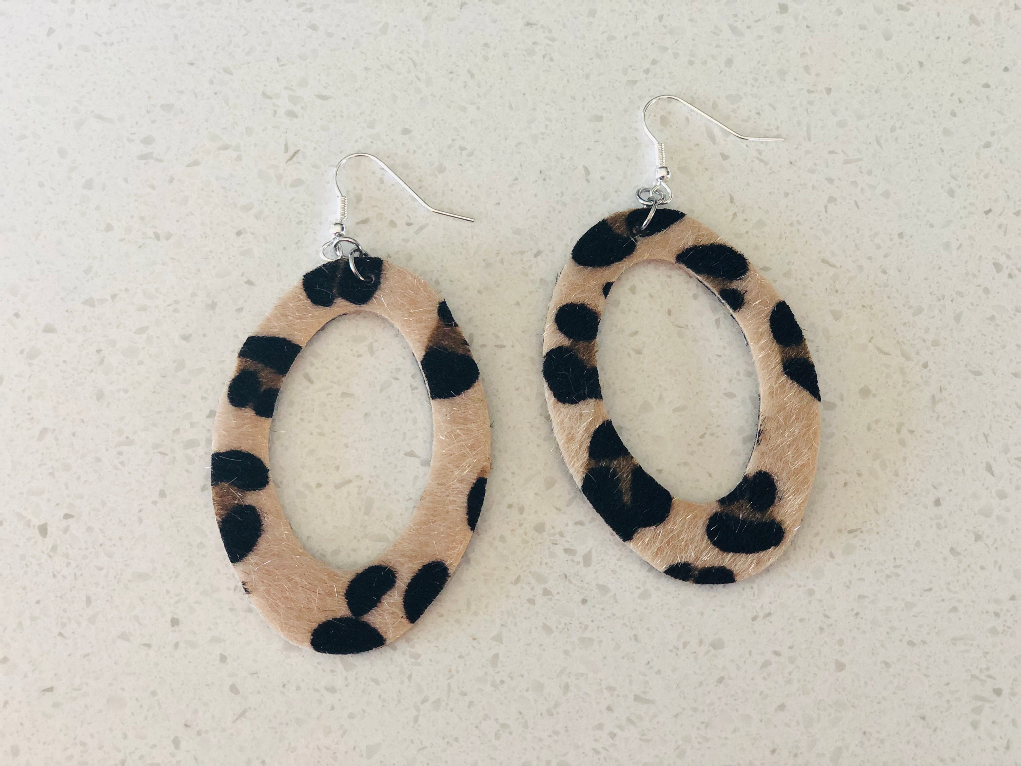 Leopard earrings
