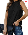 Black lace tank