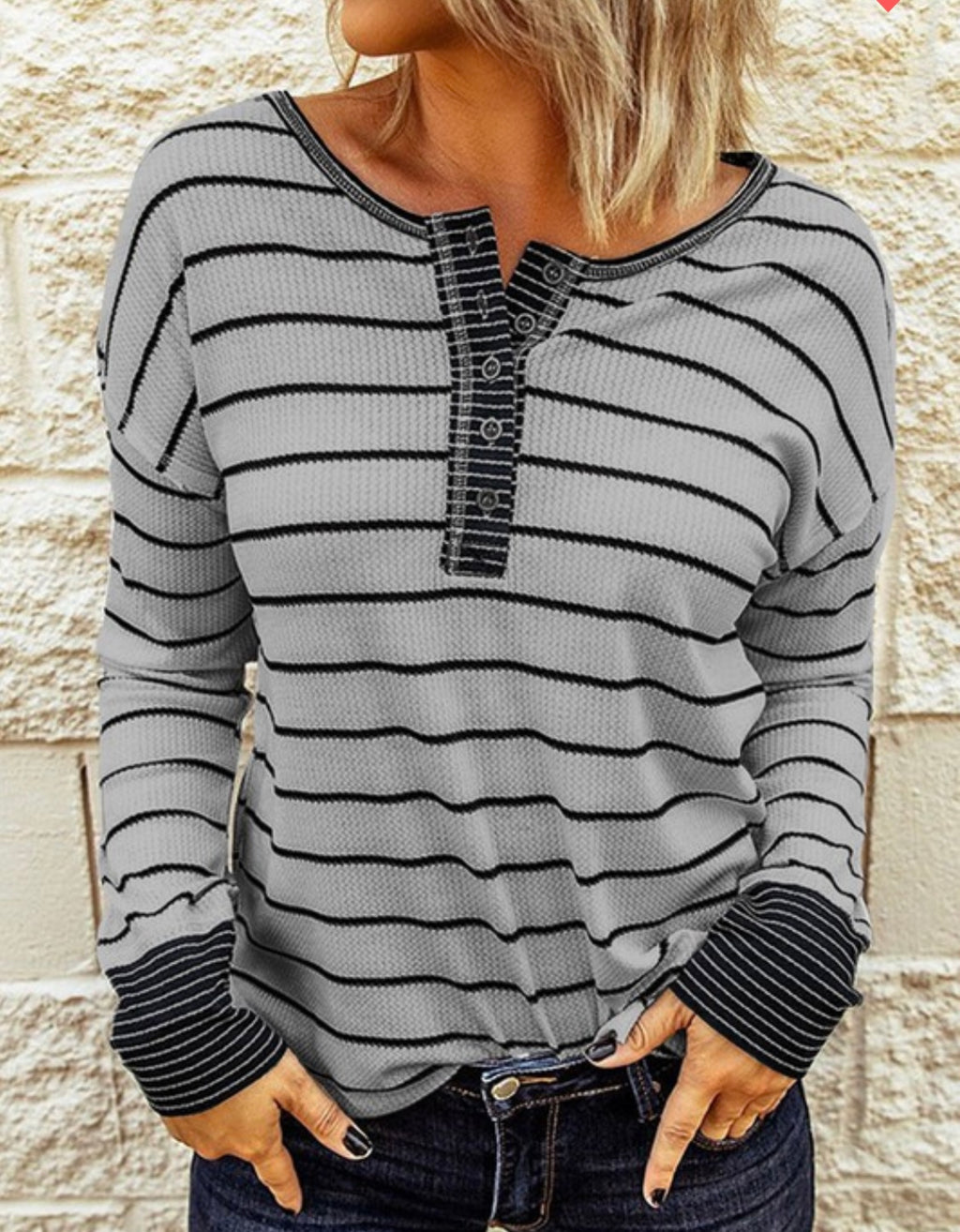 Striped thermal – The Daisy Mae Shop
